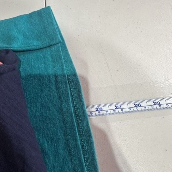 NWT Gap Tank Tops Linen Blend Turquoise & Navy Easy Comfort Medium Small - Picture 7 of 12